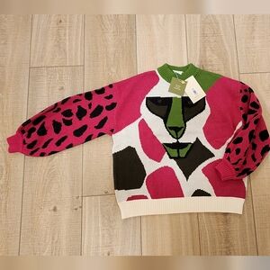 NWT Farm Rio onca kambozistica knit sweater